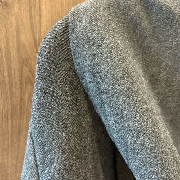 Per Se by Carlisle Sweater Cardigan Medium Gray Open Front - Picture 4 of 13